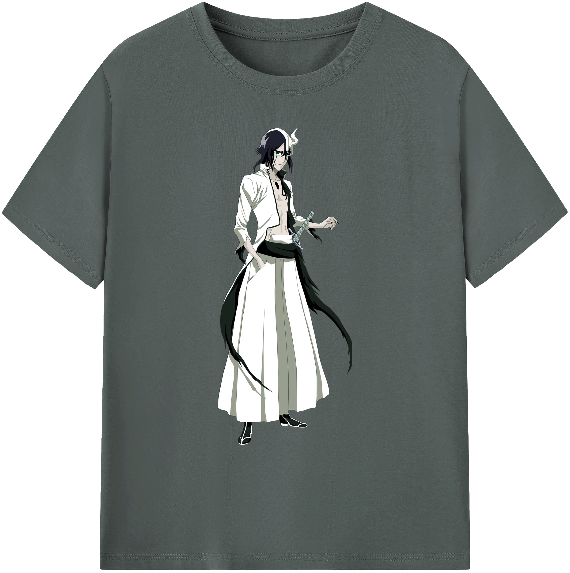 （画像用） ブリーチ ウルキオラ·シファー BLEACH Ulquiorra cifer 綿100％ メンズ半袖Tシャツ｜肌触りやわらか＆通気性